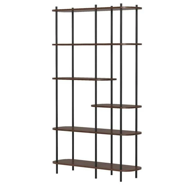 Etagere scandinave 6 niv, structure métal noir, plateaux bois 100x30x169 cm Sortie ???? Etagere Scandinave 6 Niv, Structure Métal Noir, Plateaux Bois 100x30x169 Cm ???? -Buffets Shop etagere scandinave 6 niv structure metal noir plateaux bois 100x30x169 cm 01