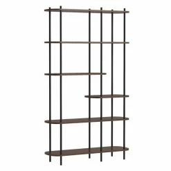 Sortie ???? Etagere Scandinave 6 Niv, Structure Métal Noir, Plateaux Bois 100x30x169 Cm ???? 2 Sortie ???? Etagere Scandinave 6 Niv, Structure Métal Noir, Plateaux Bois 100x30x169 Cm ???? -Buffets Shop etagere scandinave 6 niv structure metal noir plateaux bois 100x30x169 cm 03