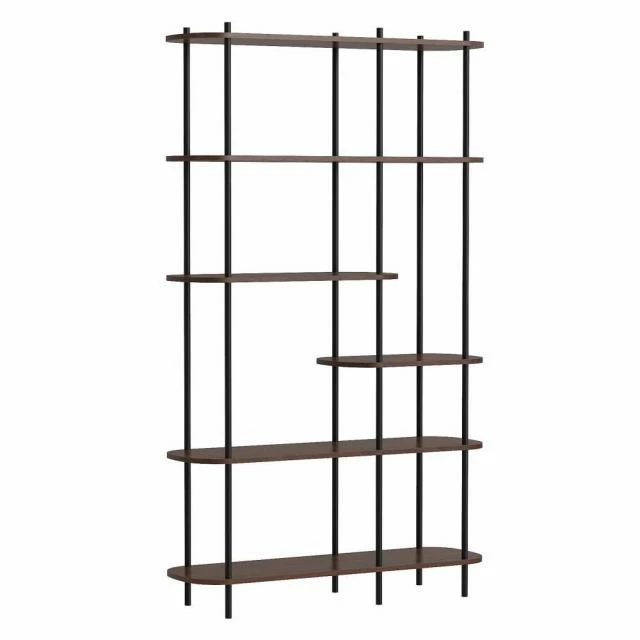 Etagere scandinave 6 niv, structure métal noir, plateaux bois 100x30x169 cm Sortie ???? Etagere Scandinave 6 Niv, Structure Métal Noir, Plateaux Bois 100x30x169 Cm ???? -Buffets Shop etagere scandinave 6 niv structure metal noir plateaux bois 100x30x169 cm 03