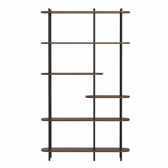 Etagere scandinave 6 niv, structure métal noir, plateaux bois 100x30x169 cm Sortie ???? Etagere Scandinave 6 Niv, Structure Métal Noir, Plateaux Bois 100x30x169 Cm ???? -Buffets Shop etagere scandinave 6 niv structure metal noir plateaux bois 100x30x169 cm 05