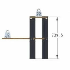 Meilleur prix ???? Kit Etagère Modulable - 2 Plateaux Et 8 Pieds Noirs ???? -Buffets Shop kit etagere modulable 2 plateaux et 8 pieds noirs 04