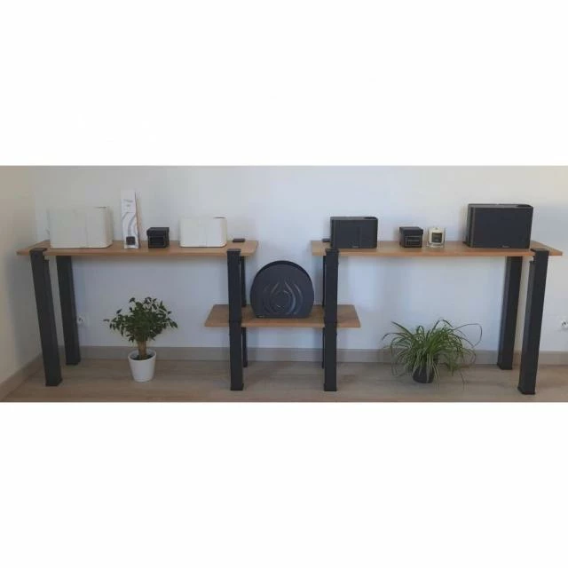 Kit Etagère Modulable - 3 plateaux, 8 pieds et 4 pieds noirs Acheter ⭐ Kit Etagère Modulable - 3 Plateaux, 8 Pieds Et 4 Pieds Noirs ???? -Buffets Shop kit etagere modulable 3 plateaux 8 pieds et 4 pieds noirs 02