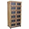 Nouveau ???? Meuble 12 Tiroirs Basculants Ciré L70 X P46.5 X H140.5 ????