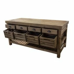 Bon marché ???? Meuble Ciré 8 Caisses + 8 Tiroirs 183x80x85 ⭐ -Buffets Shop meuble cire 8 caisses 8 tiroirs 183x80x85 04