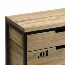 Meilleure vente ???? Meuble TV Icub3 Avec Tiroir Et Conteneur 40x120x45 Cm Noir ???? -Buffets Shop meuble tv icub3 avec tiroir et conteneur 40x120x45 cm noir 3