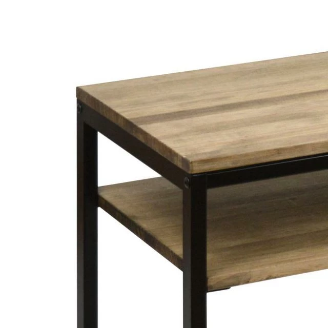 Acheter ???? Meuble TV Icub3 – Style Industriel Vintage 40x120x45 Cm Noir ❤️ 2 Acheter ???? Meuble TV Icub3 – Style Industriel Vintage 40x120x45 Cm Noir ❤️ – Image 2