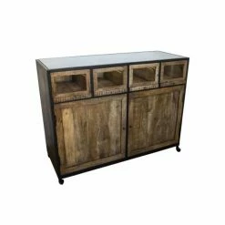 Meilleure vente ❤️ Présentoir Ciré 4 Tiroirs Basculants + 2 Portes L132 X P 51 X H103 ⌛