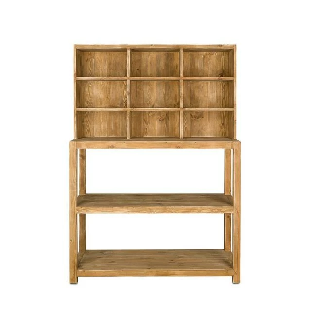 Présentoir épicerie 9 casiers, bois massif, 119x50x170 cm Le moins cher ???? Présentoir épicerie 9 Casiers, Bois Massif, 119x50x170 Cm ???? -Buffets Shop presentoir epicerie 9 casiers bois massif 119x50x170 cm 01