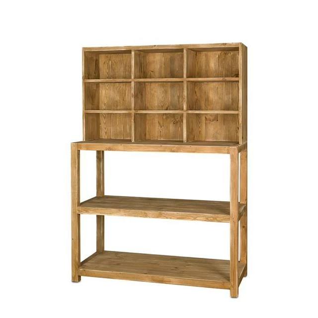 Présentoir épicerie 9 casiers, bois massif, 119x50x170 cm Le moins cher ???? Présentoir épicerie 9 Casiers, Bois Massif, 119x50x170 Cm ???? -Buffets Shop presentoir epicerie 9 casiers bois massif 119x50x170 cm 02
