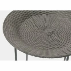 Meilleure affaire ✨ Selette Metal Gris Corbeille Tressée L49 X P50 X H61 ???? -Buffets Shop selette metal gris corbeille tressee l49 x p50 x h61 50