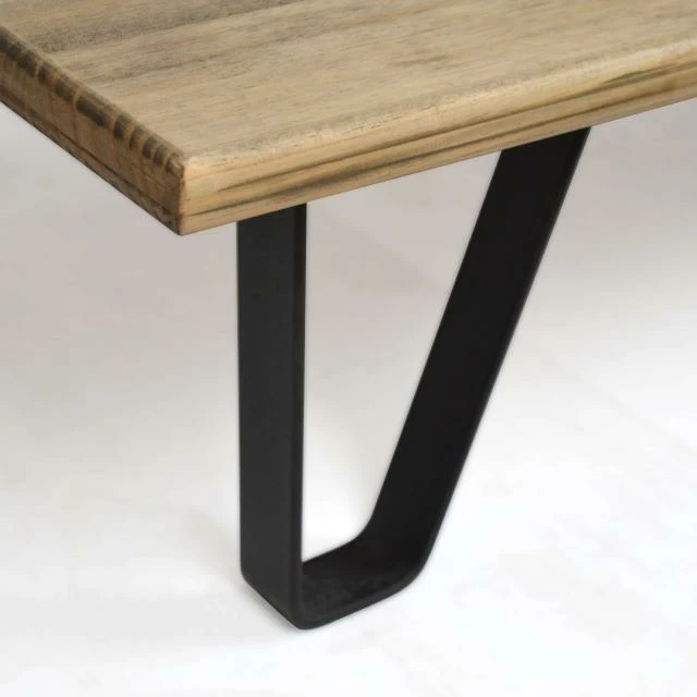 Tout neuf ???? Table Basse Avec 2 Roues En Fonte Style Industriel Vintage – 120 X 60 X 27 Cm ???? 4 Tout neuf ???? Table Basse Avec 2 Roues En Fonte Style Industriel Vintage – 120 X 60 X 27 Cm ???? – Image 4