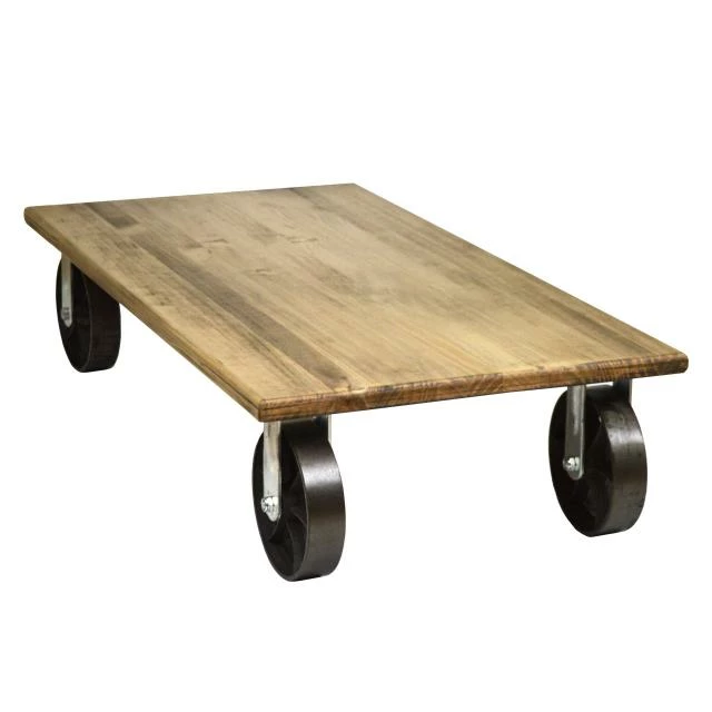 Table basse avec 4 roues en fonte style industriel vintage – 120 x 60 x 27 cm Le moins cher ???? Table Basse Avec 4 Roues En Fonte Style Industriel Vintage – 120 X 60 X 27 Cm ???? -Buffets Shop table basse avec 4 roues en fonte style industriel vintage 120 x 60 x 27 cm 3
