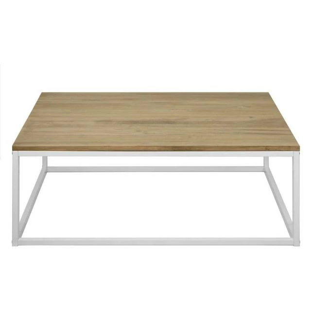 Acheter ???? Table Basse Icub. Style Industriel Vintage 120x80x37 Cm Blanc ???? 2 Acheter ???? Table Basse Icub. Style Industriel Vintage 120x80x37 Cm Blanc ???? – Image 2