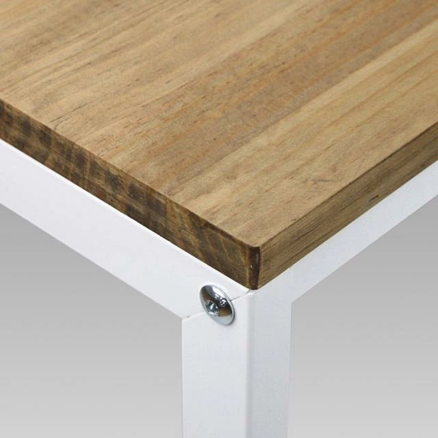 Acheter ???? Table Basse Icub. Style Industriel Vintage 120x80x37 Cm Blanc ???? 3 Acheter ???? Table Basse Icub. Style Industriel Vintage 120x80x37 Cm Blanc ???? – Image 3