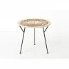 Grosses soldes ???? Table Basse Plateau Tressé Baya Marron Ø50cm X H45cm ✔️