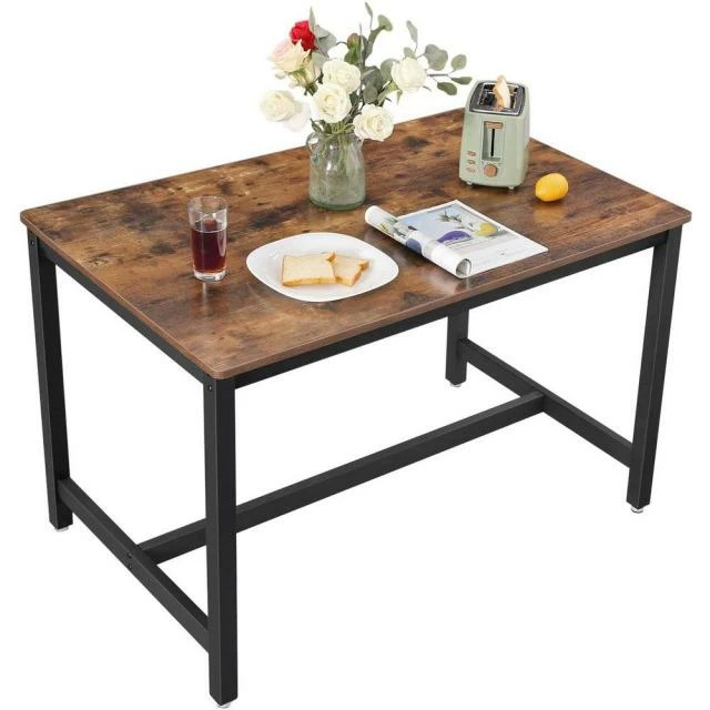 Table bois et métal L120 x P75 x H75 cm Meilleure vente ???? Table Bois Et Métal L120 X P75 X H75 Cm ???? -Buffets Shop table bois et metal l120 x p75 x h75 cm 51