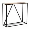 Promo ???? Table Console Design Industriel Moderne En Bois Et Métal 90x30x80 Cm ????