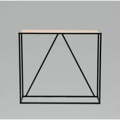 Promo ???? Table Console Design Industriel Moderne En Bois Et Métal 90x30x80 Cm ???? -Buffets Shop table console design industriel moderne en bois et metal 90x30x80 cm 04