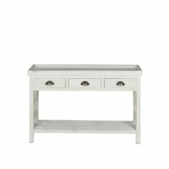 Budget 🤩 Table Console Fleuriste, Bois Massif, 110x39x75 Cm 🎁