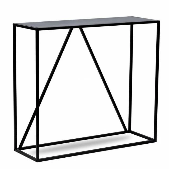 Table console noire design industriel moderne en métal 90x30x80 cm Budget ???? Table Console Noire Design Industriel Moderne En Métal 90x30x80 Cm ???? -Buffets Shop table console noire design industriel moderne en metal 90x30x80 cm 01