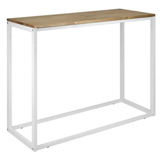 Table d'entree - Console Icub - industriel vintage bois et métal 100x35 cm Blanc Les meilleures critiques de ???? Table D'entree - Console Icub - Industriel Vintage Bois Et Métal 100x35 Cm Blanc ???? -Buffets Shop table d entree console icub industriel vintage bois et metal 100x35 cm blanc 02