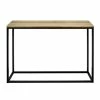 Coupon ✨ Table D'entree – Console Icub Industriel Vintage Bois Et Métal 100x35 Cm Noir ⭐