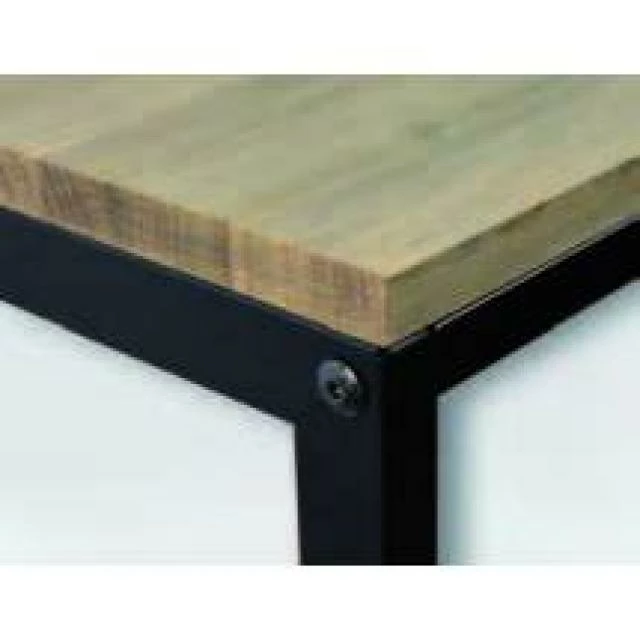 Tout neuf ???? Table D'entree – Console Icub - Industriel Vintage Bois Et Métal 100x35 Cm. Noir ???? 4 Tout neuf ???? Table D'entree – Console Icub - Industriel Vintage Bois Et Métal 100x35 Cm. Noir ???? – Image 4