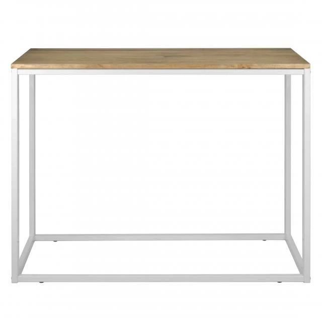 Budget ???? Table D'entree – Console Icub - Industriel Vintage Bois Et Métal 120x35 Cm Blanc ???? 1 Budget ???? Table D'entree – Console Icub - Industriel Vintage Bois Et Métal 120x35 Cm Blanc ????