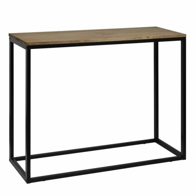 Budget ???? Table D'entree – Console Icub - Industriel Vintage Bois Et Métal 120x35 Cm Noir ✨ 3 Budget ???? Table D'entree – Console Icub - Industriel Vintage Bois Et Métal 120x35 Cm Noir ✨ – Image 3