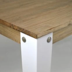 Acheter ???? Table Haute Mange Debout Lunds 39x110x110cm Métal Blanc-plateau Bois Vieilli. ✨ 6 Acheter ???? Table Haute Mange Debout Lunds 39x110x110cm Métal Blanc-plateau Bois Vieilli. ✨ -Buffets Shop table haute mange debout lunds 39x110x110cm metal blanc plateau bois vieilli 03