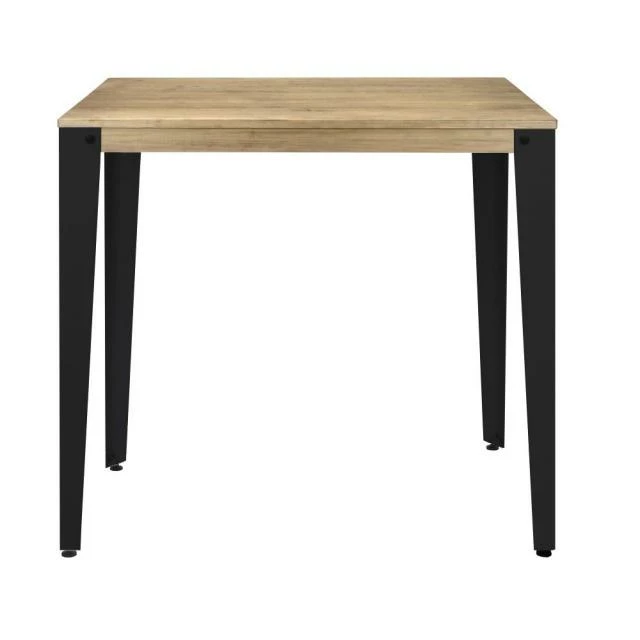 Offres ???? Table Haute Mange Debout Lunds 59x59x110cm Métal Noir-plateau Bois Vieilli. ???? 2 Offres ???? Table Haute Mange Debout Lunds 59x59x110cm Métal Noir-plateau Bois Vieilli. ???? – Image 2