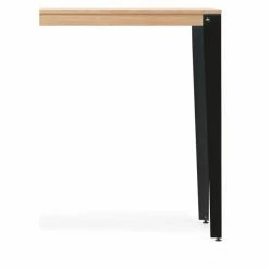 Meilleur prix ???? Table Haute Mange Debout Lunds 60X140x110cm Métal Noir-plateau En Bois Naturel. ✨ -Buffets Shop table haute mange debout lunds 60x140x110cm metal noir plateau en bois naturel 05