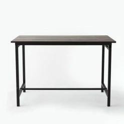 Top 10 ???? Table Industrielle L119 X P70 X H75 Cm Bois Noir ???? 2 Top 10 ???? Table Industrielle L119 X P70 X H75 Cm Bois Noir ???? -Buffets Shop table industrielle l119 x p70 x h75 cm bois noir 03