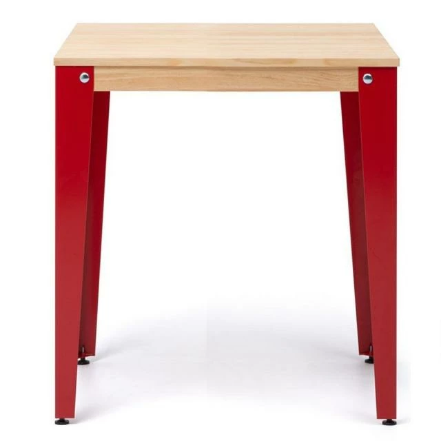 Offres ???? Table Lunds 59x59x75cm Rouge-naturel. ???? 2 Offres ???? Table Lunds 59x59x75cm Rouge-naturel. ???? – Image 2