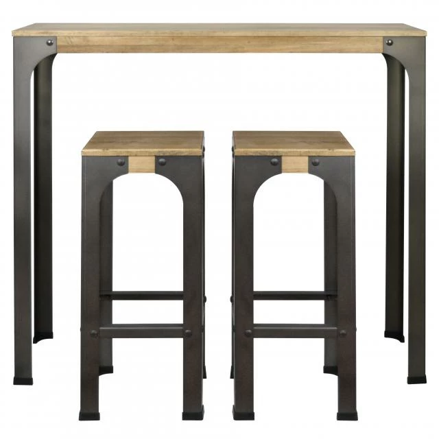 Remise ???? Table Mange Debout Bristol - Industriel Vintage Bois Et Métal Bristol 110X39 Cm ???? 3 Remise ???? Table Mange Debout Bristol - Industriel Vintage Bois Et Métal Bristol 110X39 Cm ???? – Image 3