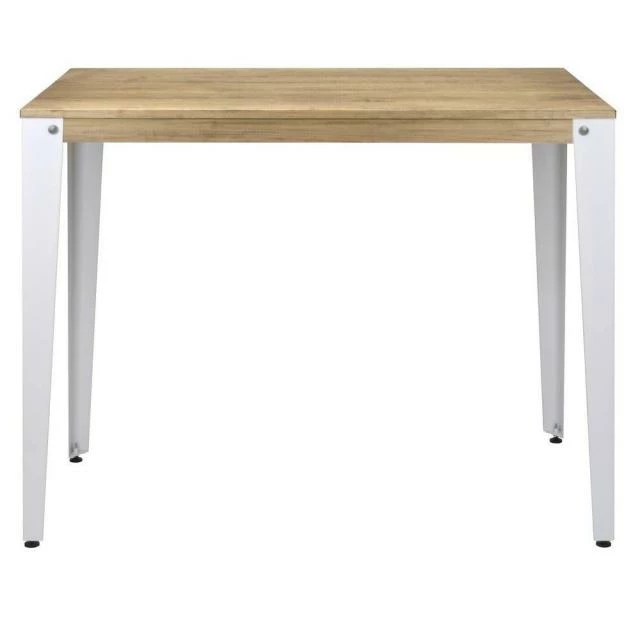 Offres ✔️ Table Mange Debout Lunds 60X100x110cm Blanc-plateau Bois Finition Vieilli. ???? 2 Offres ✔️ Table Mange Debout Lunds 60X100x110cm Blanc-plateau Bois Finition Vieilli. ???? – Image 2