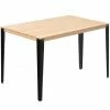 Meilleur prix ❤️ Table Mange Debout Lunds 80X120x110cm Métal Noir-naturel. ????