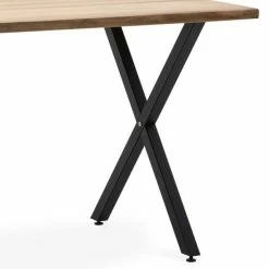 Sortie ???? Table Piedxeco 140x80cm Noir-bois Vieilli ⌛ 4 Sortie ???? Table Piedxeco 140x80cm Noir-bois Vieilli ⌛ -Buffets Shop table piedxeco 140x80cm noir bois vieilli 05