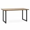 Bon marché ???? Table Salle A Manger ICub Strong ECO 80x120x75 Cm Noir Effect-Vintage ????