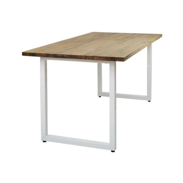 Table Salle a Manger iCub Strong ECO 80x140x75 cm Blanc Effect-Vintage Bon marché ???? Table Salle A Manger ICub Strong ECO 80x140x75 Cm Blanc Effect-Vintage ???? -Buffets Shop table salle a manger icub strong eco 80x140x75 cm blanc effect vintage 3