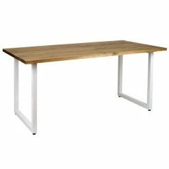 Nouveau ???? Table Salle A Manger ICub Strong ECO 80x160x75 Cm Blanc Effect-Vintage ????