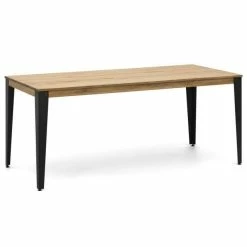 Meilleure affaire ???? Table Salle à Manger Lunds 140x80x75cm Anthracite-Vieilli ????