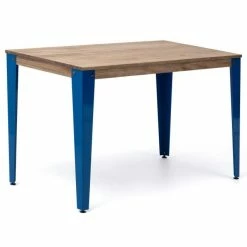 De gros ???? Table Salle A Manger Lunds 140x80x75cm Bleu-Vieilli ????