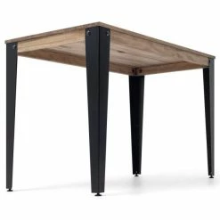 Promo ???? Table Salle à Manger Lunds 180x80x75cm Noir-Vieilli ❤️ 3 Promo ???? Table Salle à Manger Lunds 180x80x75cm Noir-Vieilli ❤️ -Buffets Shop table salle a manger lunds 180x80x75cm noir vieilli 04