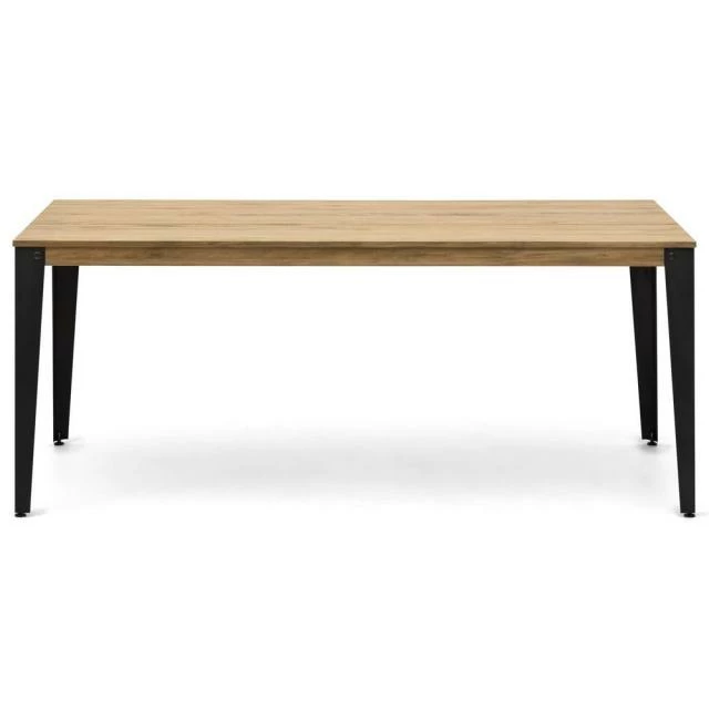 Meilleur prix ⌛ Table Salle A Manger Lunds 180x90x75cm Anthracite-Vieilli ???? 2 Meilleur prix ⌛ Table Salle A Manger Lunds 180x90x75cm Anthracite-Vieilli ???? – Image 2