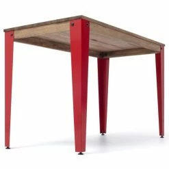 Budget ???? Table Salle à Manger Lunds 180x90x75cm Rouge-Vieilli ???? -Buffets Shop table salle a manger lunds 180x90x75cm rouge vieilli 04