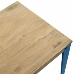 Budget ???? Table Salle à Manger Lunds 59x59x75cm Bleu-vieilli, Style Industriel Vintage ???? -Buffets Shop table salle a manger lunds 59x59x75cm bleu vieilli style industriel vintage 04