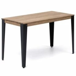 Meilleur prix ⭐ Table Salle à Manger Lunds 60x110x75 Noir-Vieilli. ????