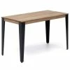 Remise ???? Table Salle à Manger Lunds 60x120x75 Noir-Vieilli. ❤️