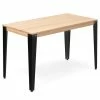 Budget ✨ Table Salle à Manger Lunds 80x120x75cm Noir-naturel. ✔️
